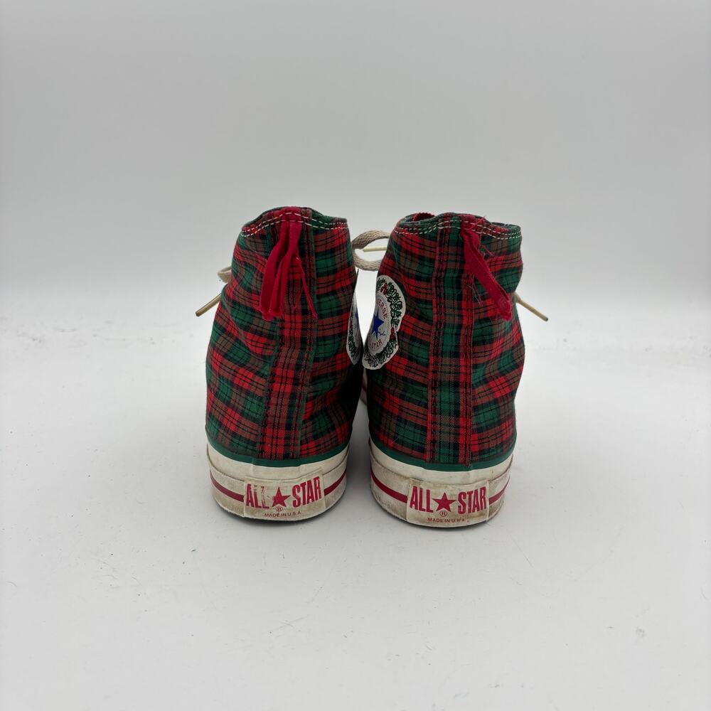 Vintage 90s Converse Chuck Taylor All Star Sneakers Shoes Men's 8.5 Christmas - Picture 4 of 16